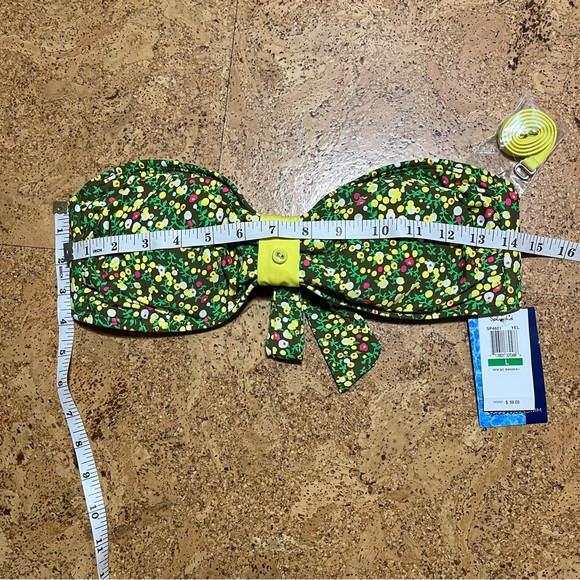 Splendid Swim Wear Yellow Bandeau Bikini Top NWT Sz L - Picture 12 of 14